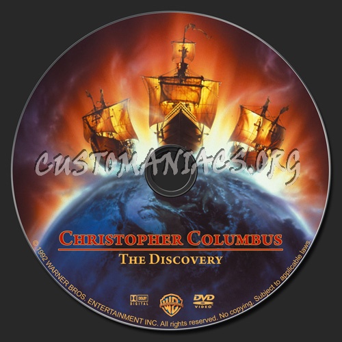 Christopher Columbus - The Discovery dvd label