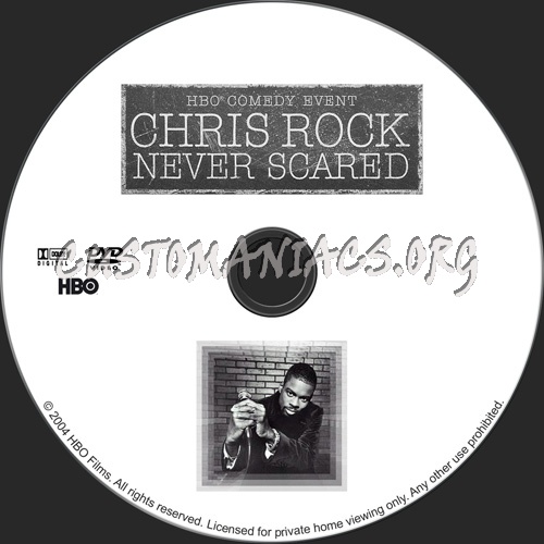 Chris Rock - Never Scared dvd label