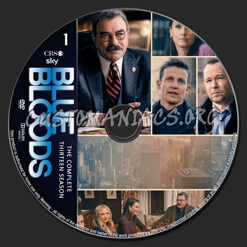 Blue Bloods Season 13 dvd label