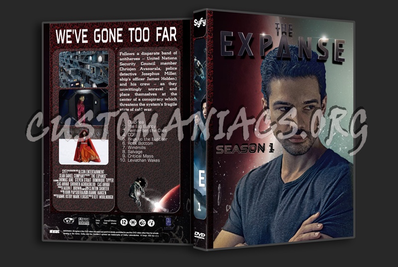 The Expanse - Complete (6 seasons) with spine dvd cover