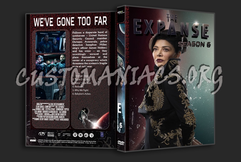 The Expanse - Complete (6 seasons) with spine dvd cover