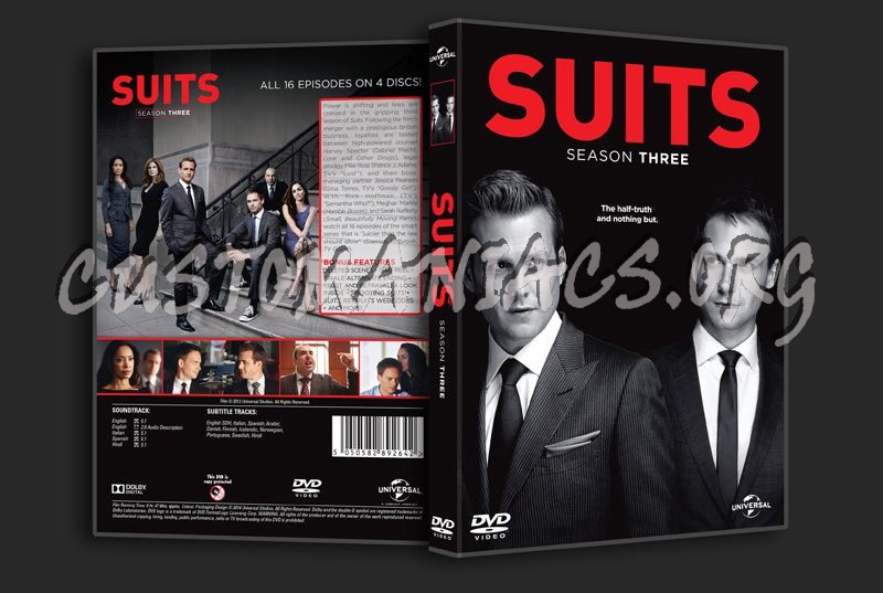 Suits Season 3 dvd cover