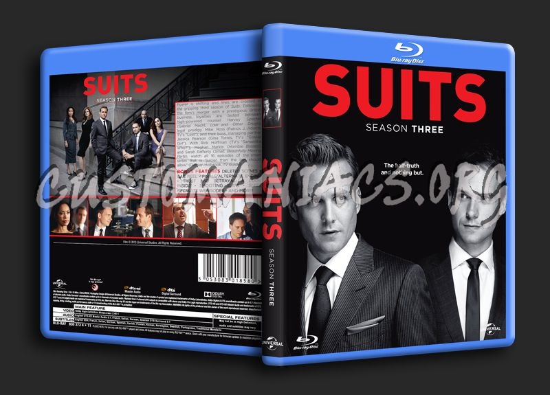 Suits Season 3 blu-ray cover