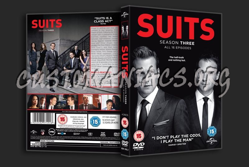 Suits Season 3 dvd cover
