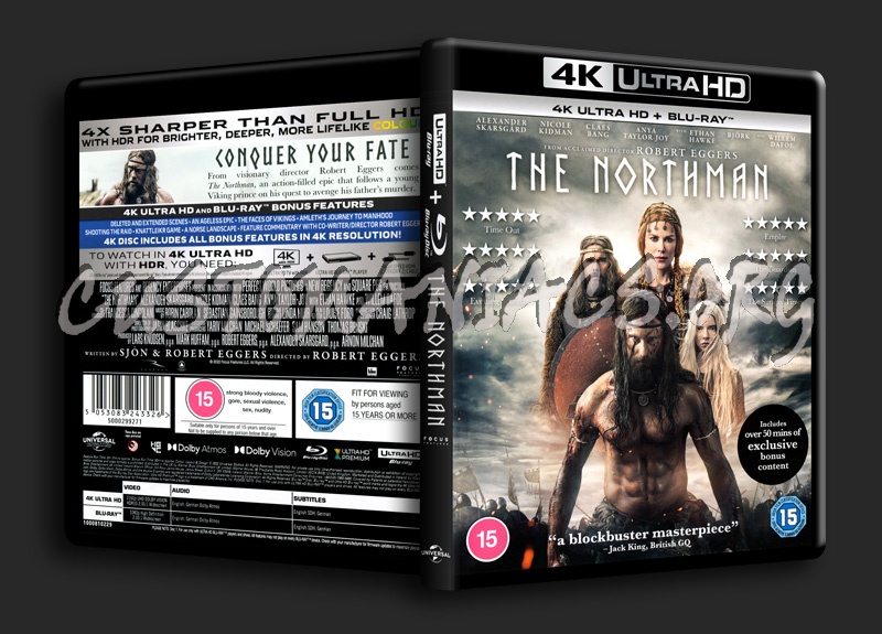 The Northman 4K blu-ray cover