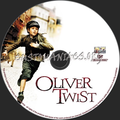 Oliver Twist dvd label