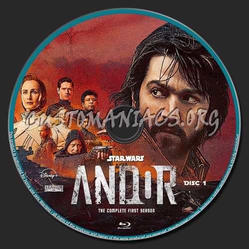 Andor Season 1 blu-ray label