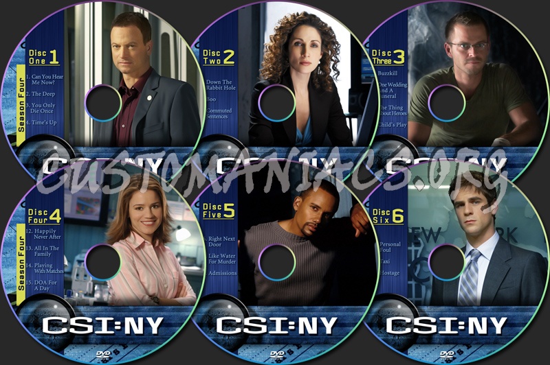 CSI NY season four dvd label