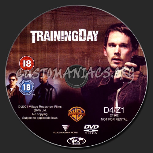 Training Day dvd label