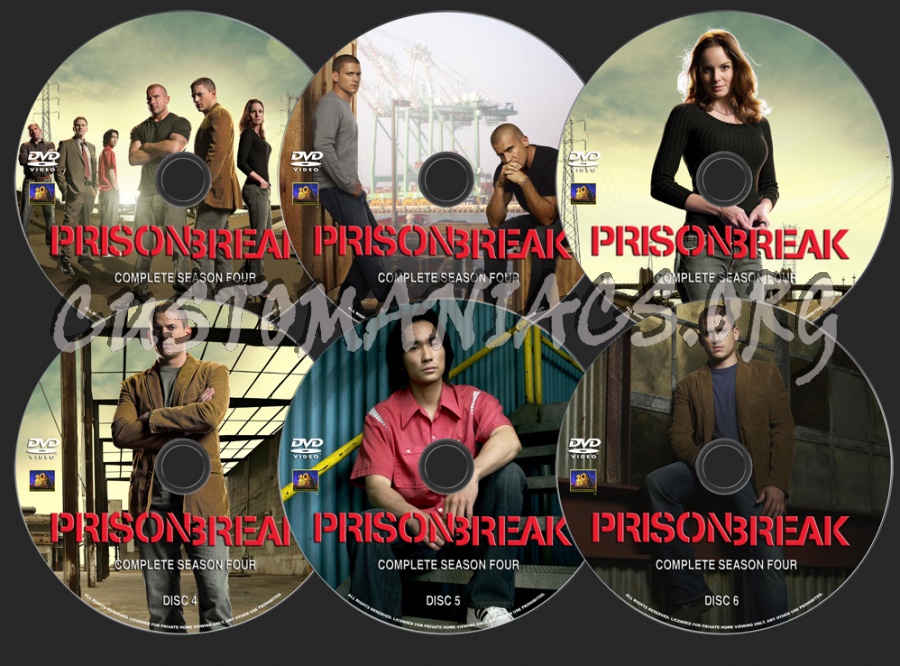 Prison Break Season 4 dvd label