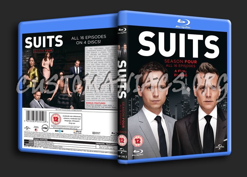 Suits Season 4 blu-ray cover