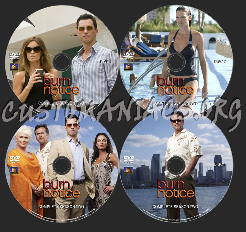 Burn Notice Season 2 dvd label