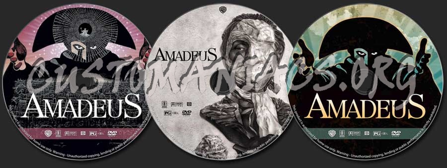Amadeus dvd label