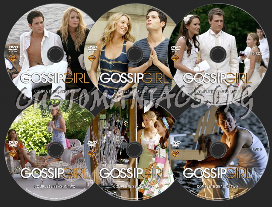 Gossip Girl Season 2 dvd label