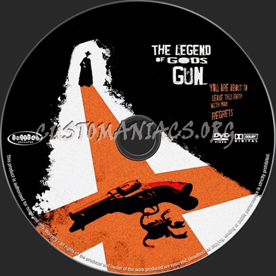 The Legend of Gods Gun dvd label