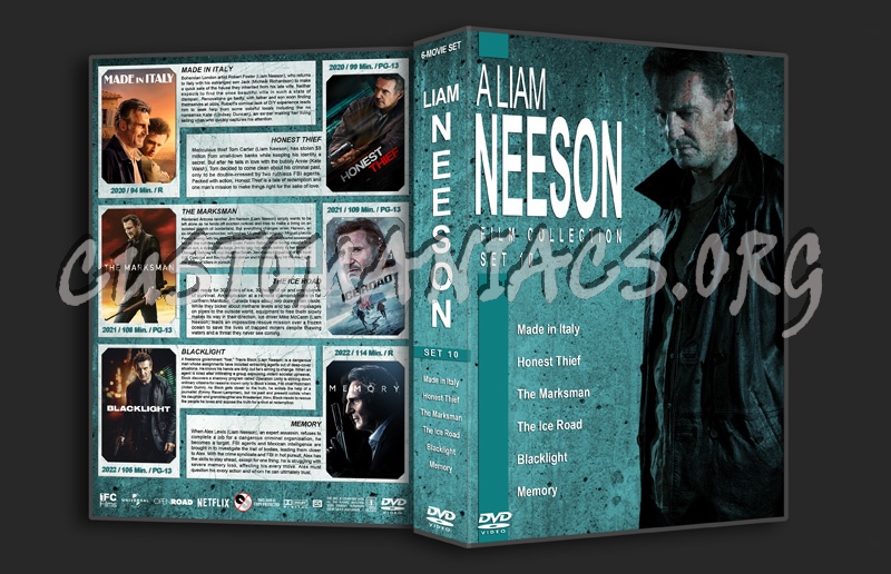 A Liam Neeson Film Collection - Set 10 dvd cover