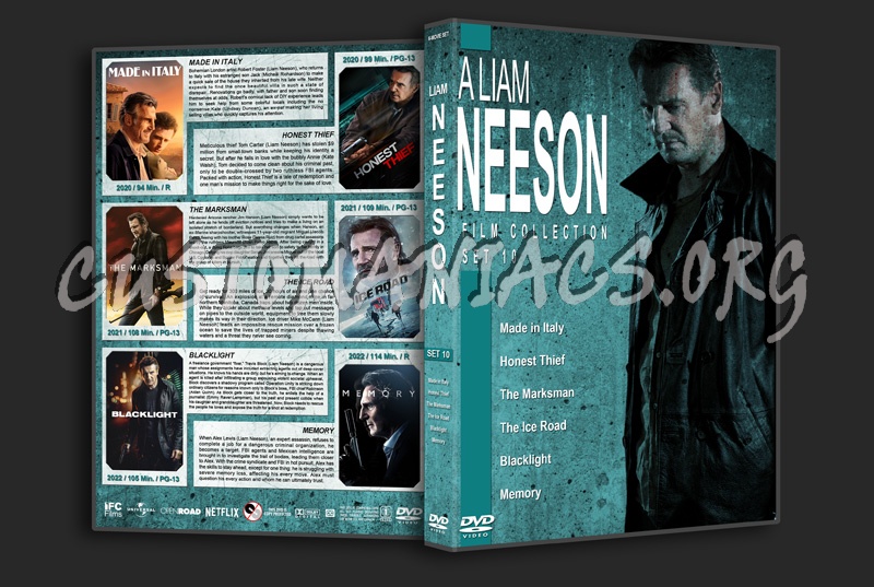 A Liam Neeson Film Collection - Set 10 dvd cover