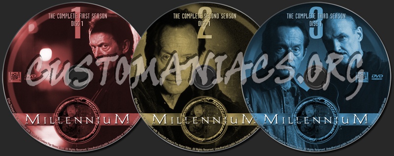 Millennium The Complete Series dvd label