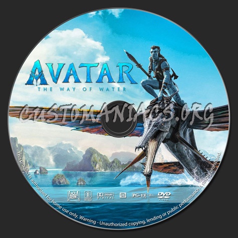 Avatar: The Way of Water dvd label