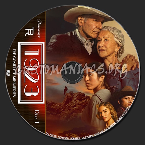 1923 Mini-Series dvd label