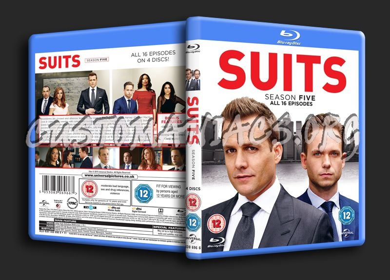 Suits Season 5 blu-ray cover