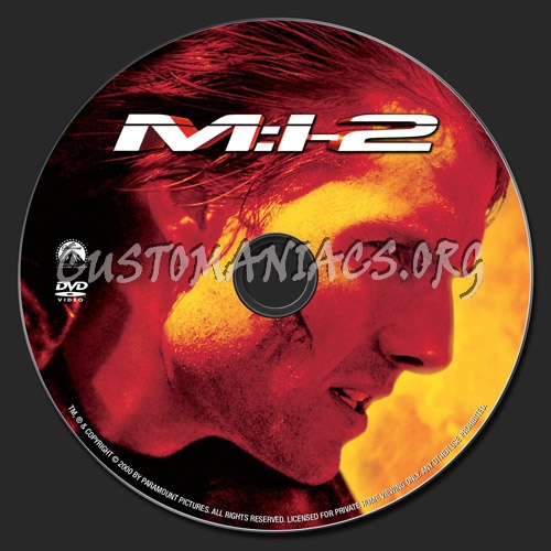 Mission Impossible 2 dvd label