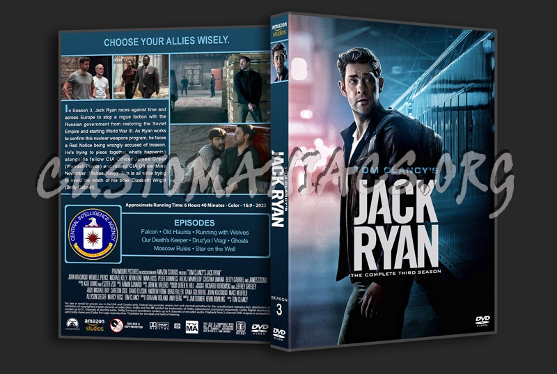 Jack Ryan - Season 3 dvd cover