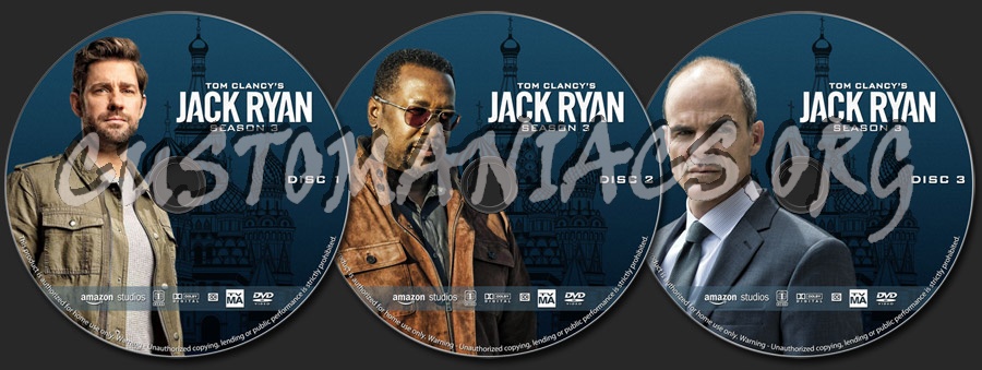 Jack Ryan - Season 3 dvd label