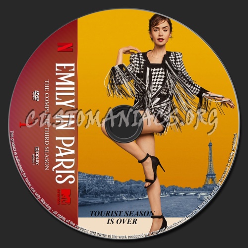 Emily In Paris Season 3 dvd label
