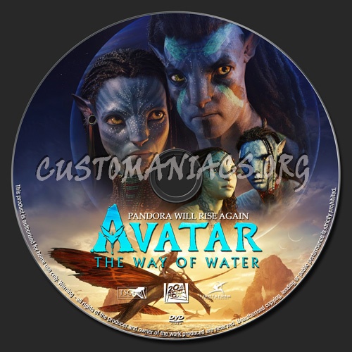 Avatar The Way Of Water dvd label