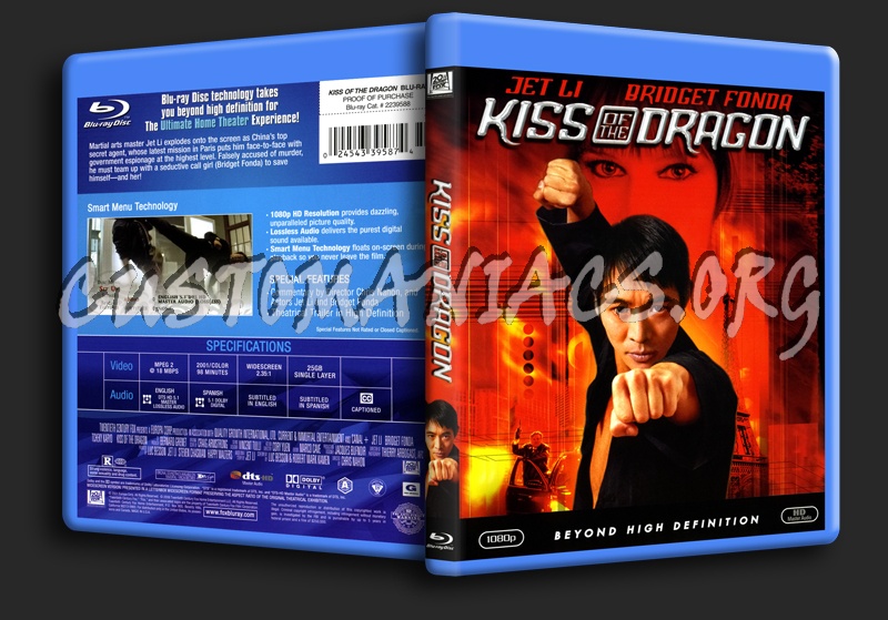 Kiss of the Dragon blu-ray cover