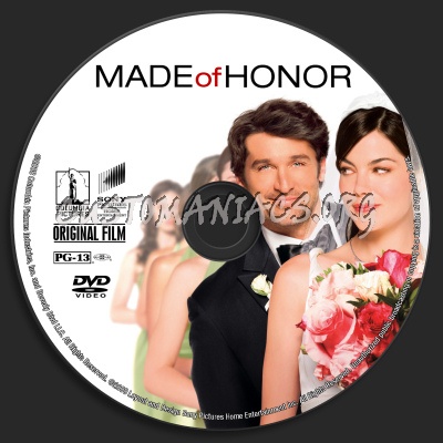 Made Of Honor dvd label