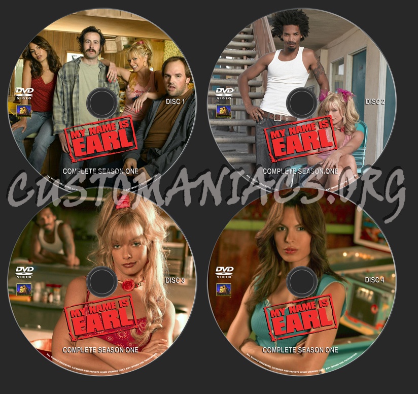 My Name Is Earl Season 1 dvd label