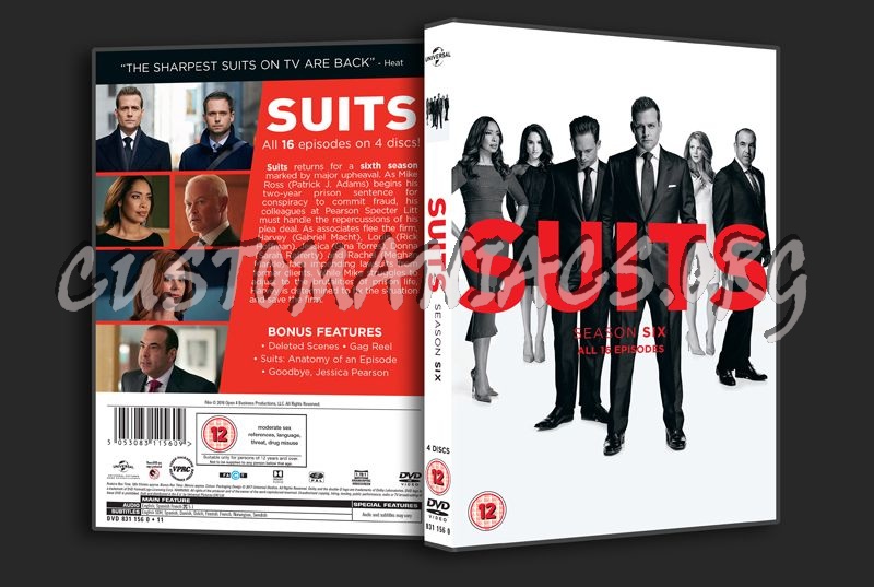 Suits Season 6 dvd cover