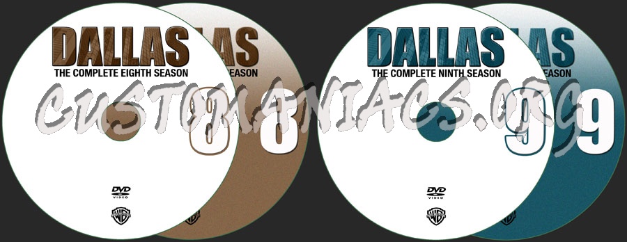 Dallas Seasons 8 & 9 dvd label