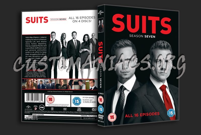 Suits Season 7 dvd cover