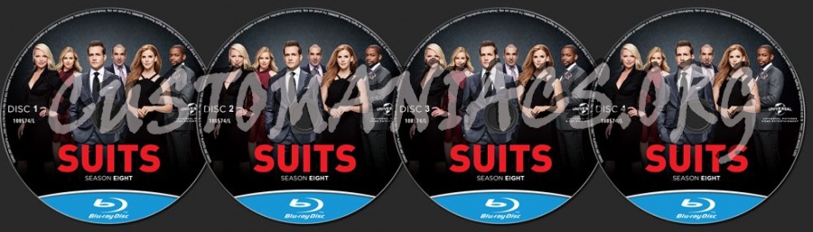 Suits Season 8 blu-ray label