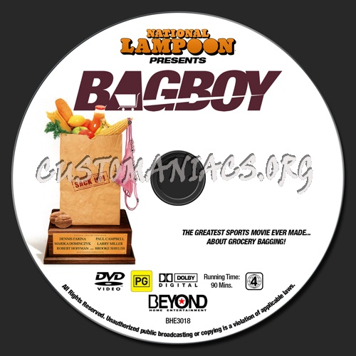 National Lampoon's Bag Boy dvd label
