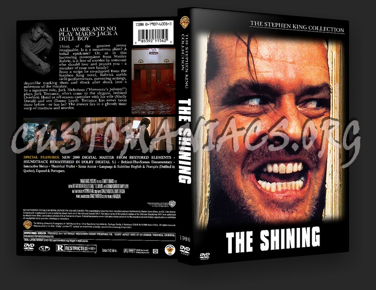 The Shining 1980 dvd cover