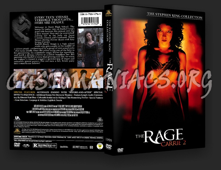 Carrie 2: The Rage dvd cover