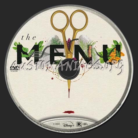 The Menu (2022) dvd label