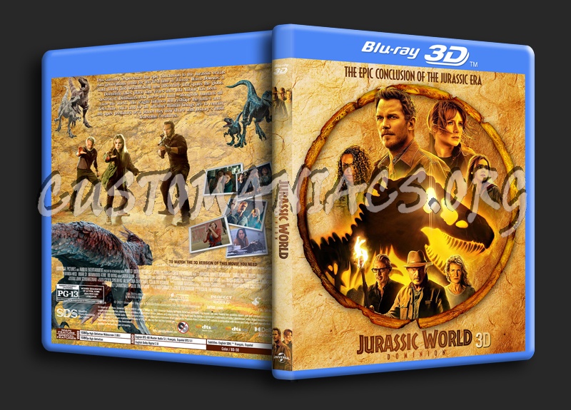 Jurassic World: Dominion 3D dvd cover