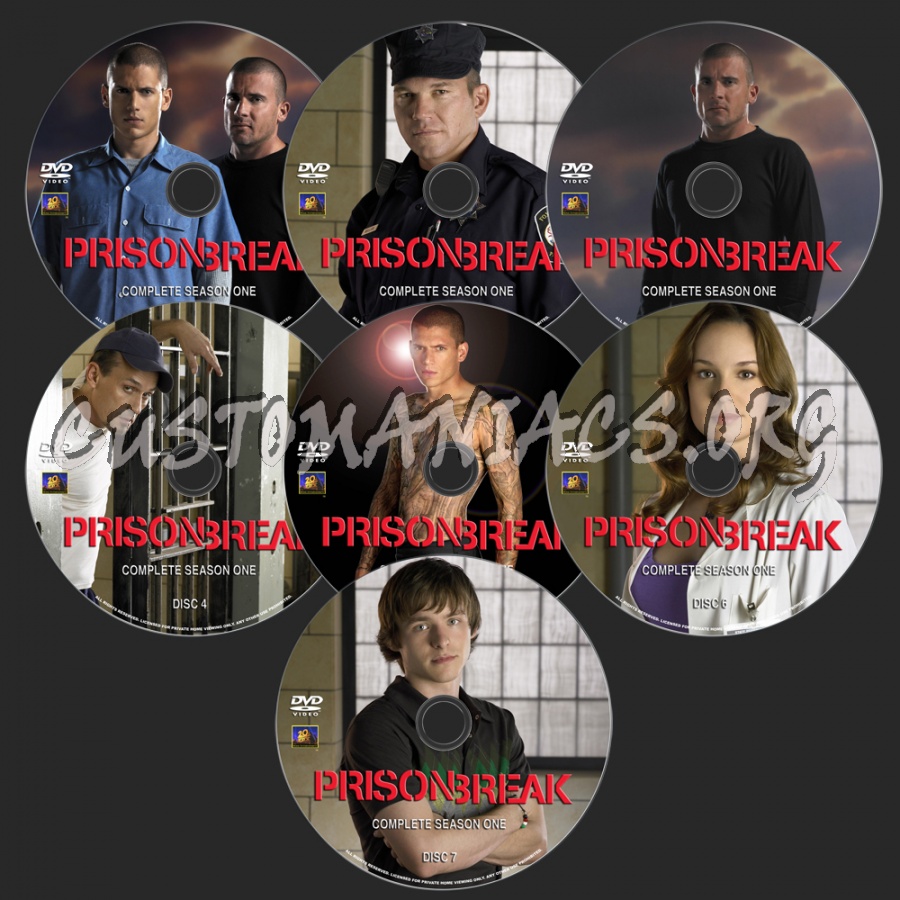 Prison Break Season 1 dvd label