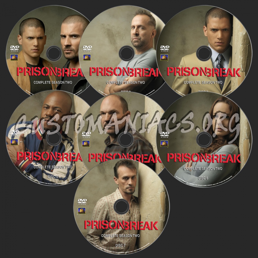 Prison Break Season 2 dvd label