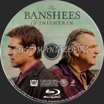 The Banshees of Inisherin (2022) dvd label