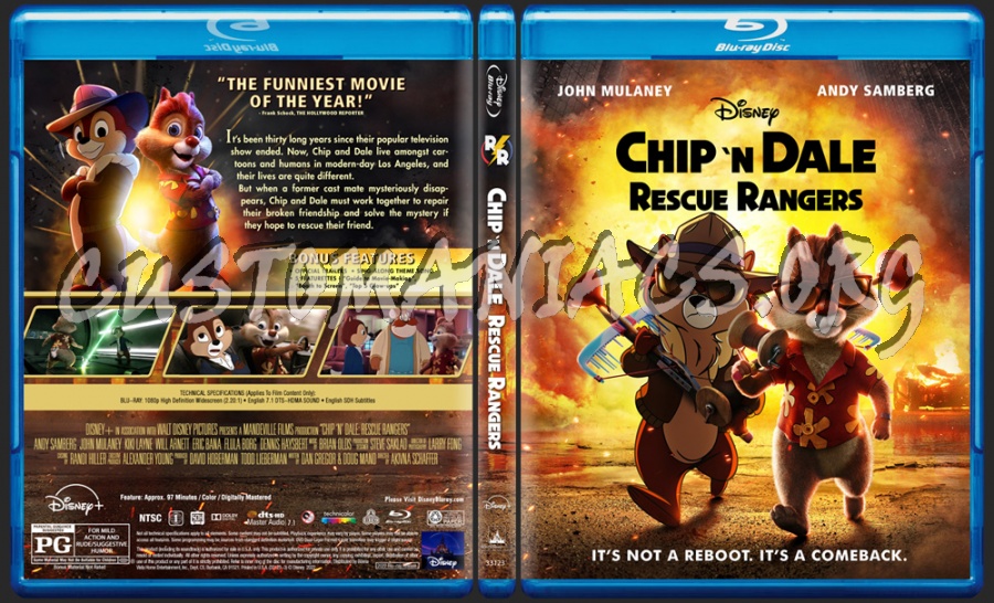 Chip 'N Dale: Rescue Rangers (2022) blu-ray cover