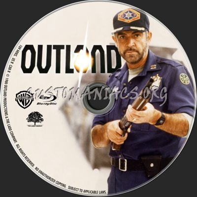 Outland (1980) blu-ray label