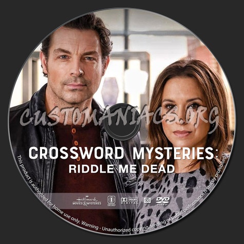 Crossword Mysteries: Riddle Me Dead dvd label