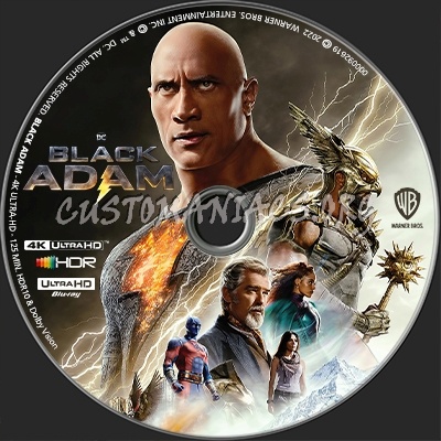 Black Adam Custom Label blu-ray label