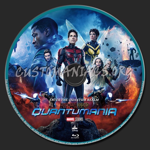 Ant-Man And The Wasp Quantumania blu-ray label